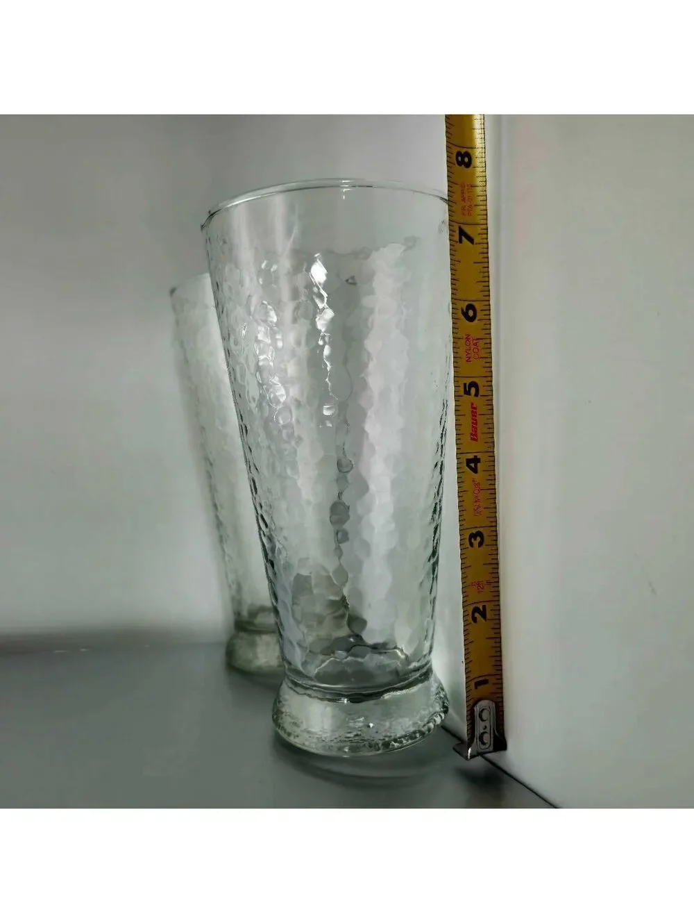 Southern Living At Home Pair Of Hammered Glass Tumblers 22 Oz. Each